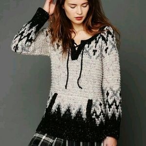 Free People Pull Over Fairisle Sweater